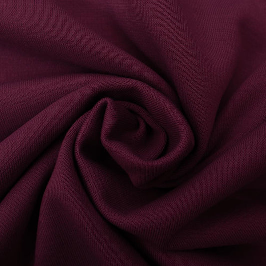 Attēls ar Punta di Roma trikotāžas audums –bordo 320 g/m² – pieejams Šarlotes audumi