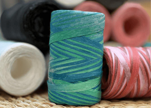 Rafijas dzija | papīra strēmeles adīšanai un tamborēšanai - 100 m