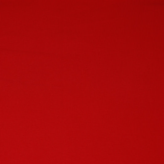 Rievotā kokvilnas trikotāža (RIB JERSEY) - sarkana 240 g/m²