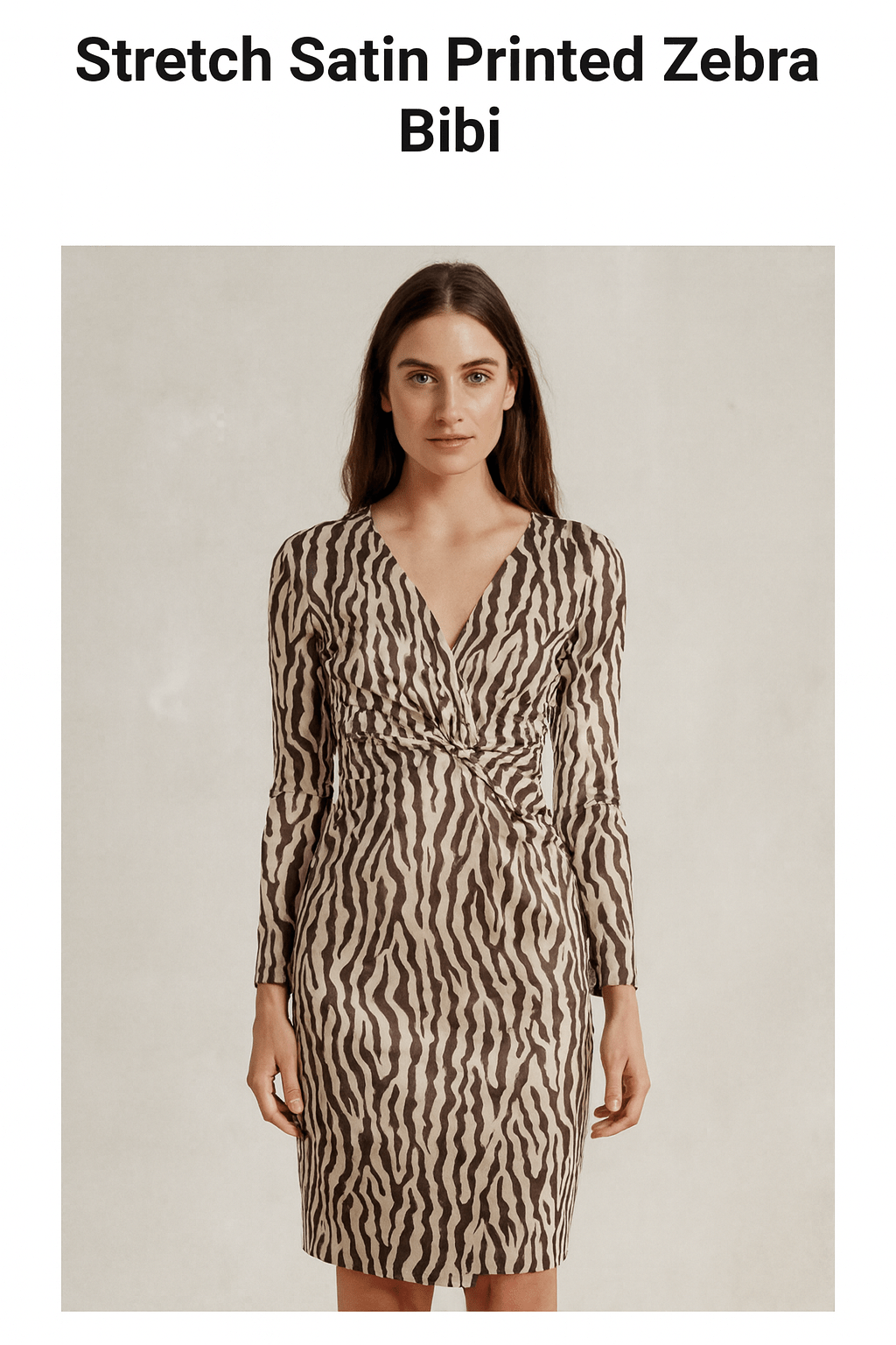 Satīns ar elastānu - zebra 80 g/m²