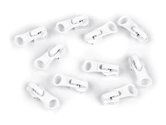 Attēls ar Slīdnis, kugītis plastmasas rāvējslēdzējam Nr.3|dažādu toņu – pieejams Šarlotes audumi