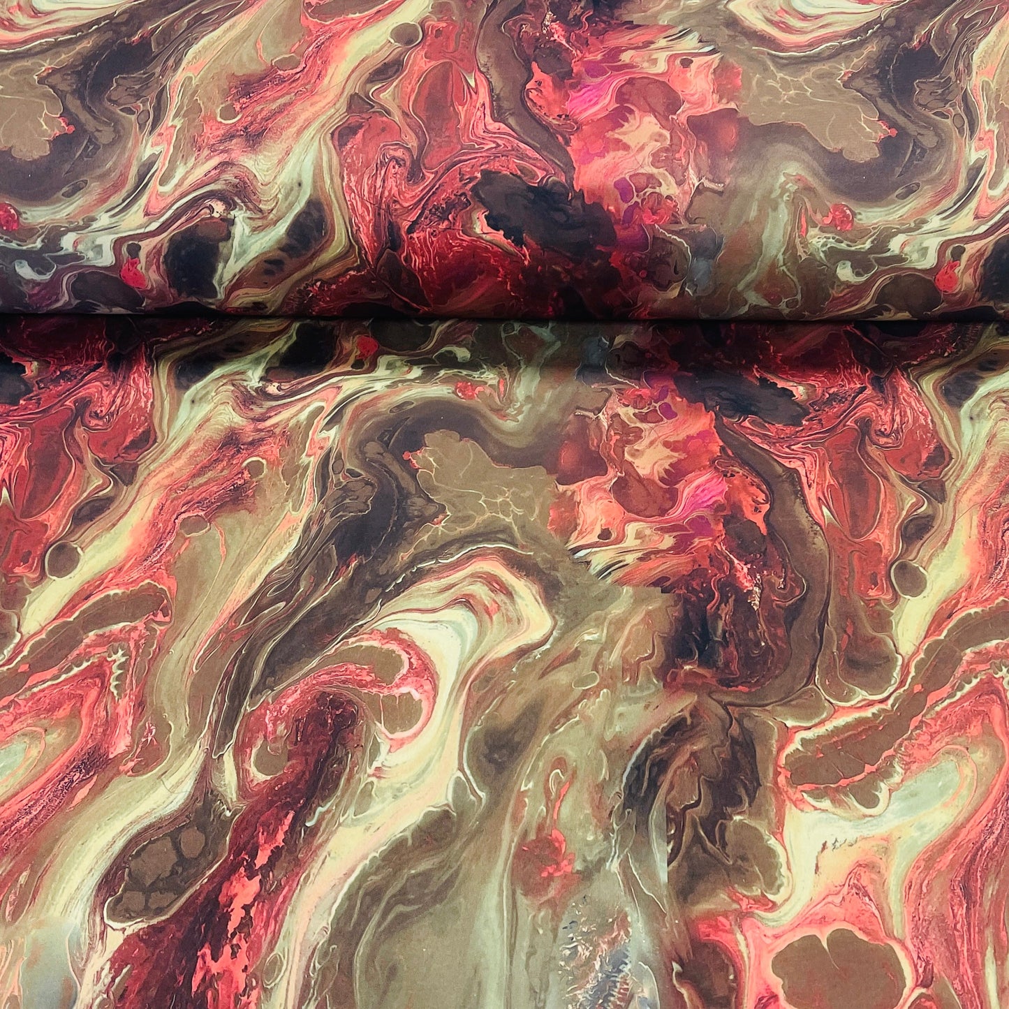 Softshell audums ar elastānu - zaļš akvarelis 310 g/m²