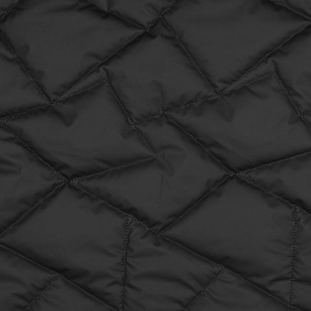 Stepēts vējjaku audums - melns 270 g/m²