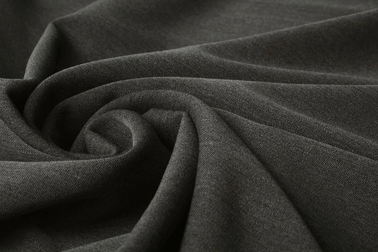 Elastaaniga kostüümikangas - hall melange 275 g/m²