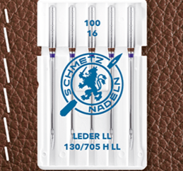 Šujmašīnu adatas ādai SCHMETZ LEATHER - Nr.100 (5gab.)
