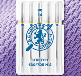 Šujmašīnu adatas elastīgai trikotāžai SCHMETZ STRETCH - Nr.90 (5gab.)