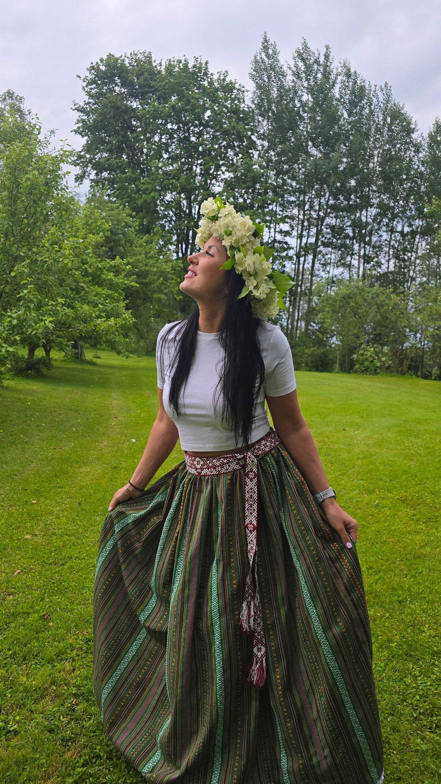 Tautiskā lente, josta 40mm - bordo - LV