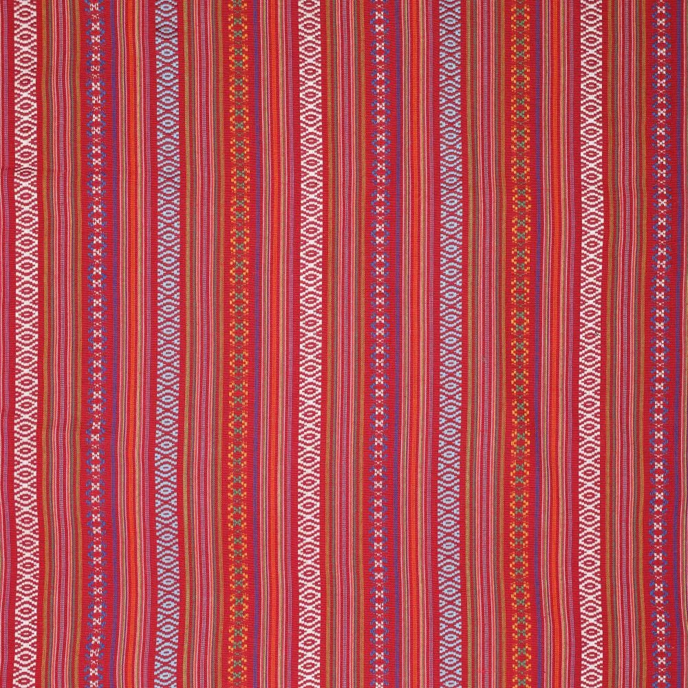 Tautiska raksta audums - sarkanie toņi 200 g/m²