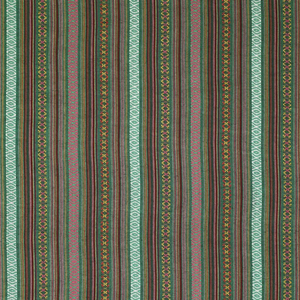 Tautiska raksta audums - zaļš 200 g/m²