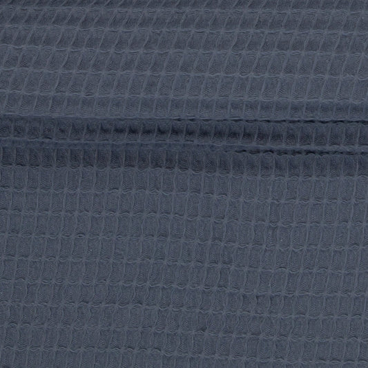 Attēls ar Vafeļaudums - dūmakains džinsu tonis 230 g/m² – pieejams Šarlotes audumi