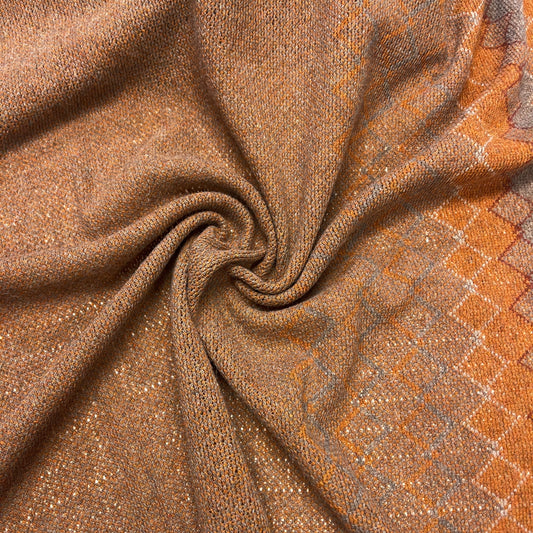 Attēls ar Vilnas audums - oranži brūns 380 g/m² – pieejams Šarlotes audumi