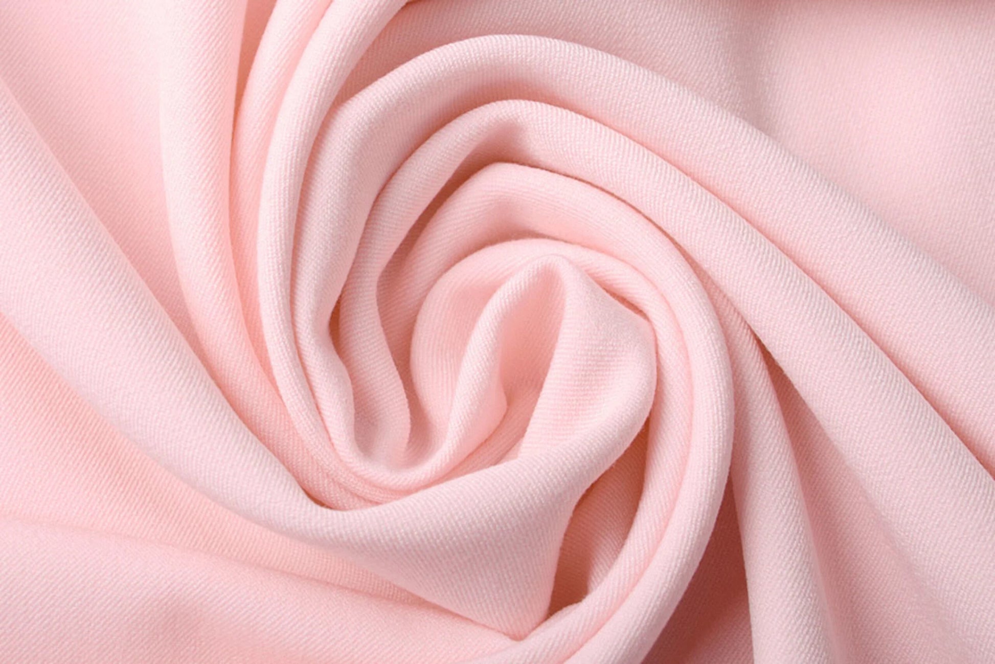 Viskozes kostīmaudums ar elastānu - maigi rozā 275 g/m²