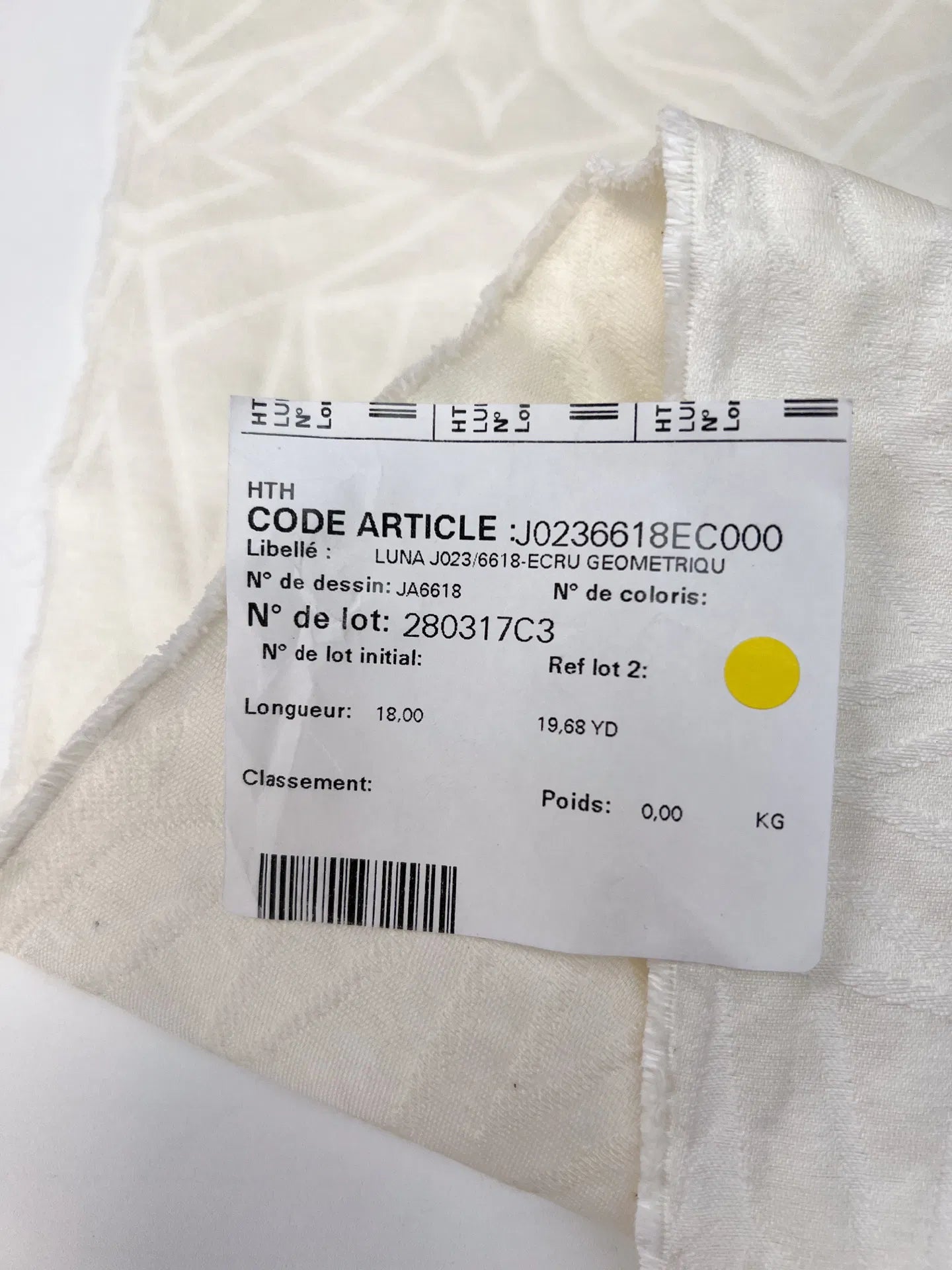 Zīda žakards - sviesta tonis 205 g/m²