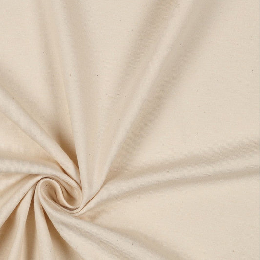 Plānā kokvilnas trikotāža-nebalināta dabīga 215 g/m²