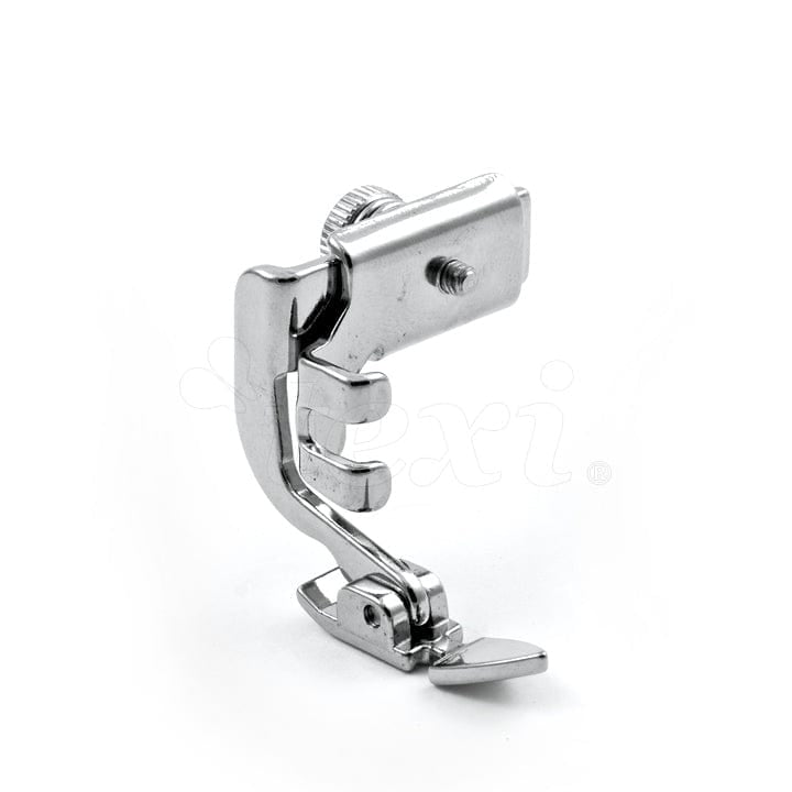 Šujmašīnas pēdiņa rāvējslēdzējam-īpaši šaura