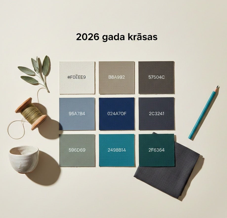 2026 gada krāsa nav viena - Šarlotes audumi