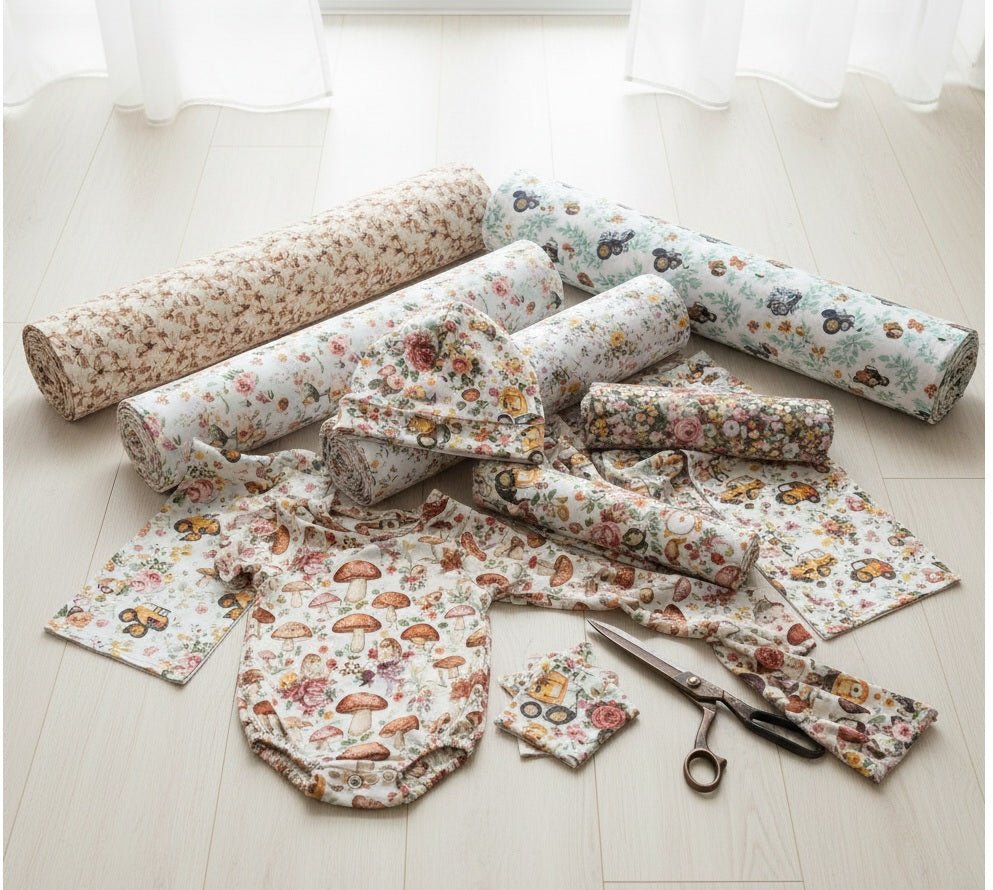 Puuvillane trikotaaž trükiga