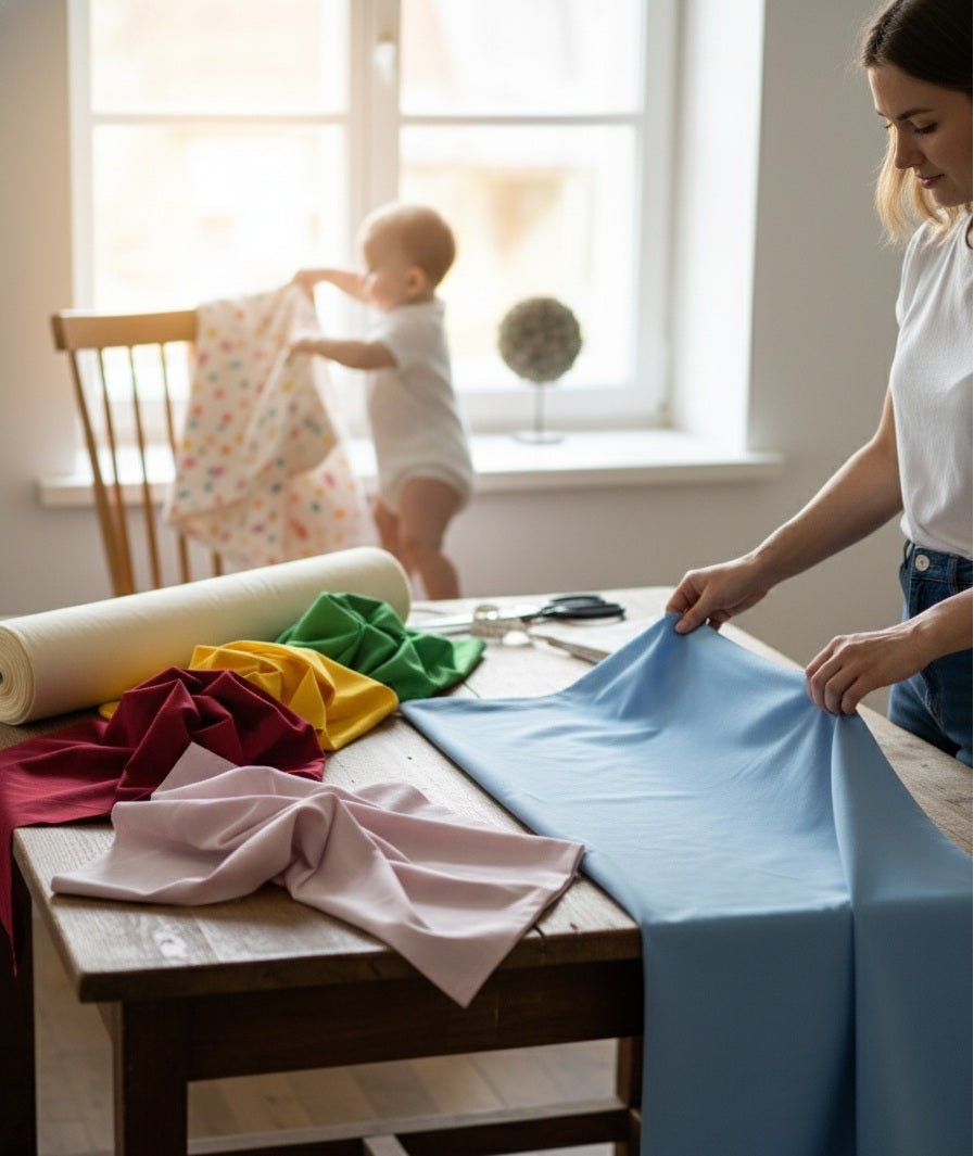 Lai 100% puuvillased kangad ühes värvitoonis