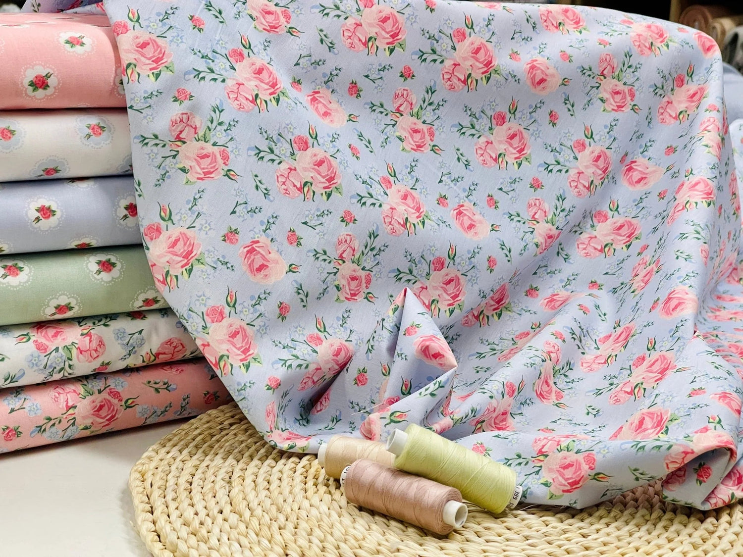 Premium 100% kokvilnas audumi ar apdruku