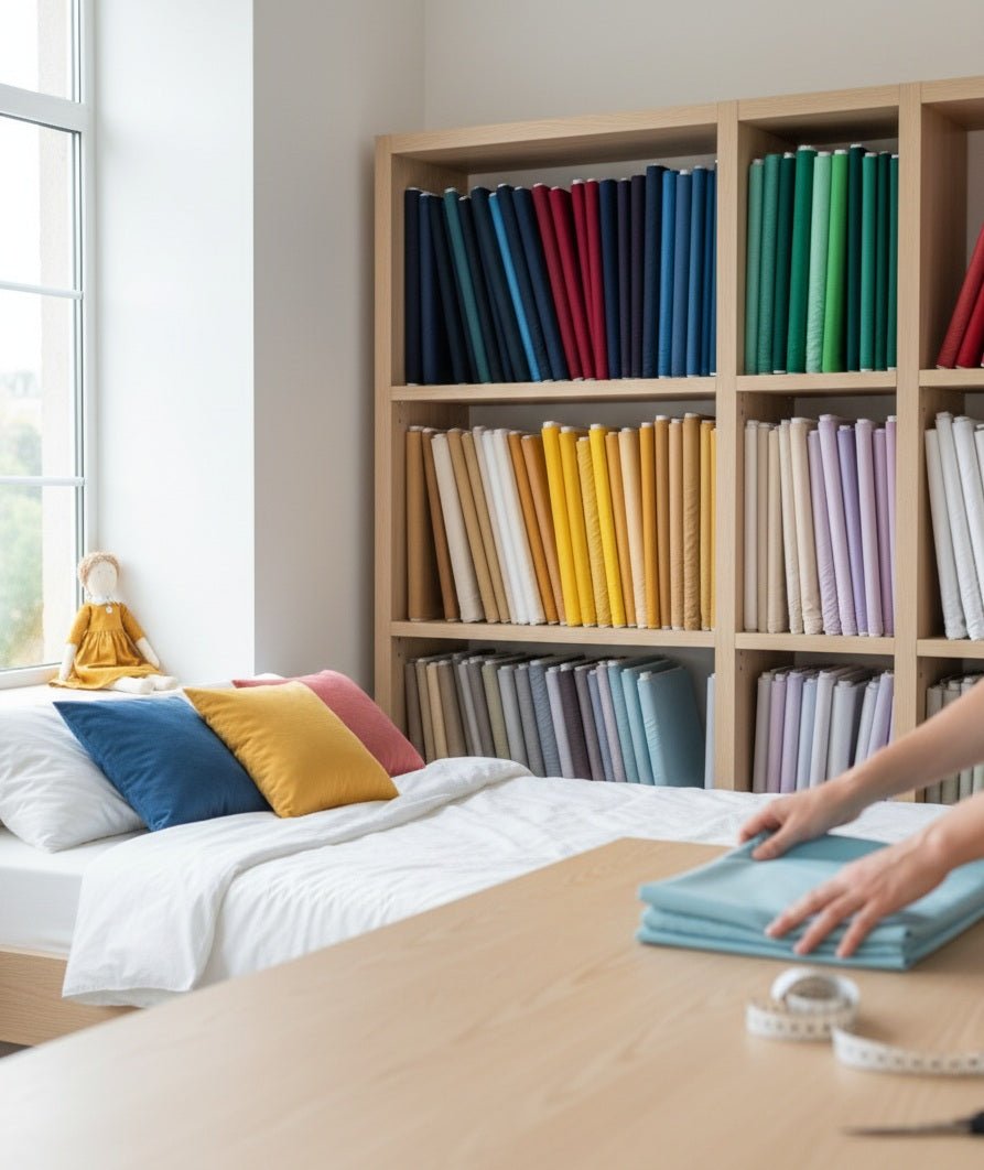 Premium 100% puuvillane kangas ühes värvitoonis