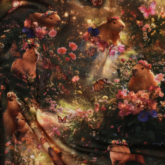 Kokvilnas trikotāža-kapibaras 200 g/m²