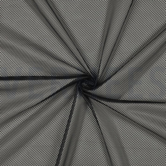 Mesh fabric, black