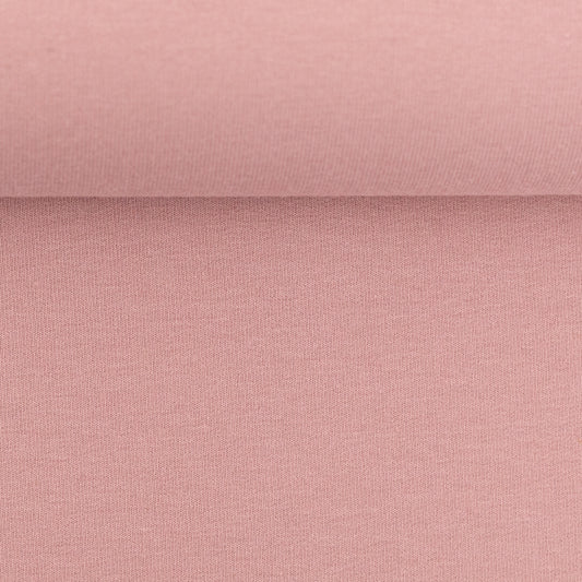 Cotton loop knit fabric - rose tone 240 g/m²