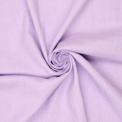 100% pehmendatud linane kangas – sirelililla 165 g/m²