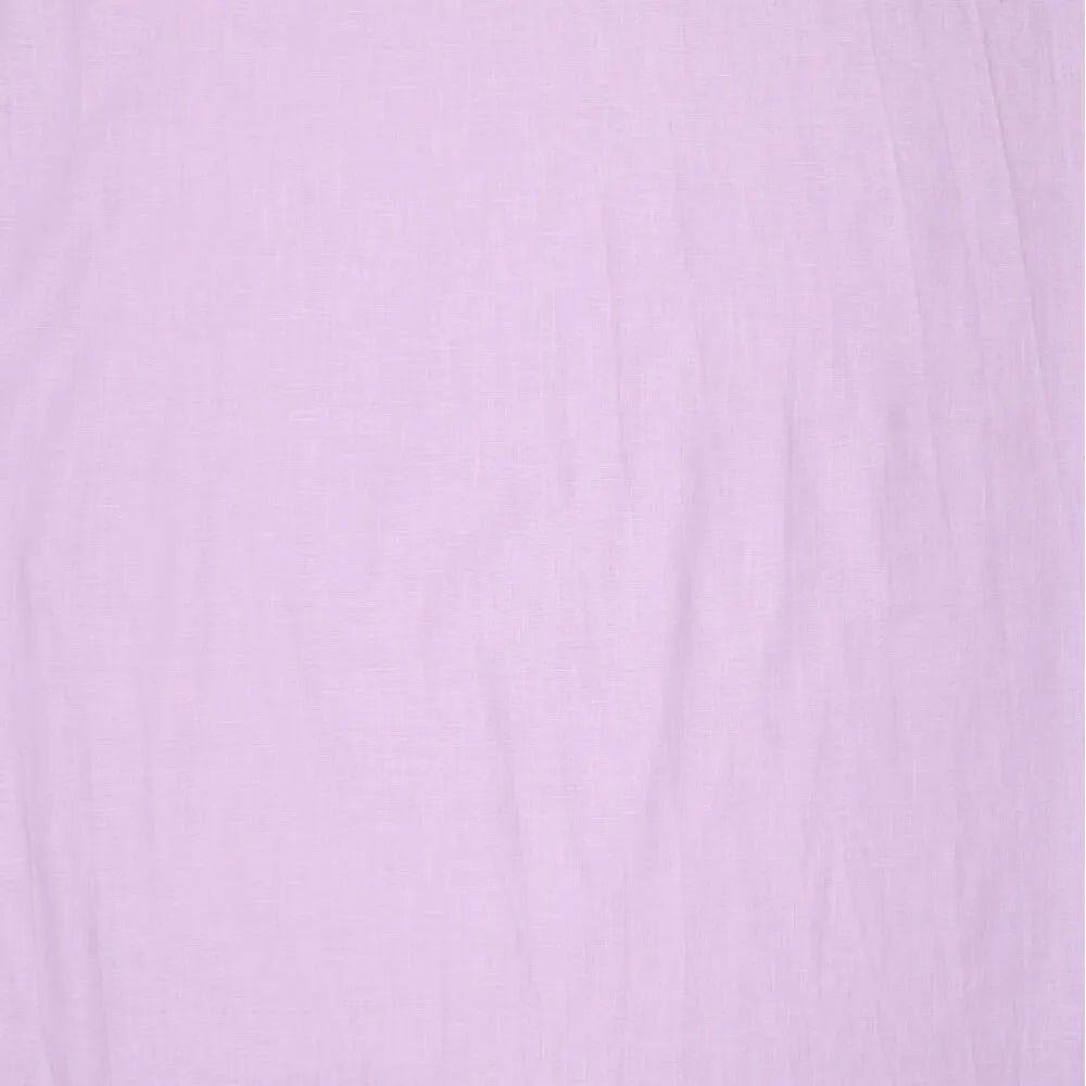 100% pehmendatud linane kangas – sirelililla 165 g/m²