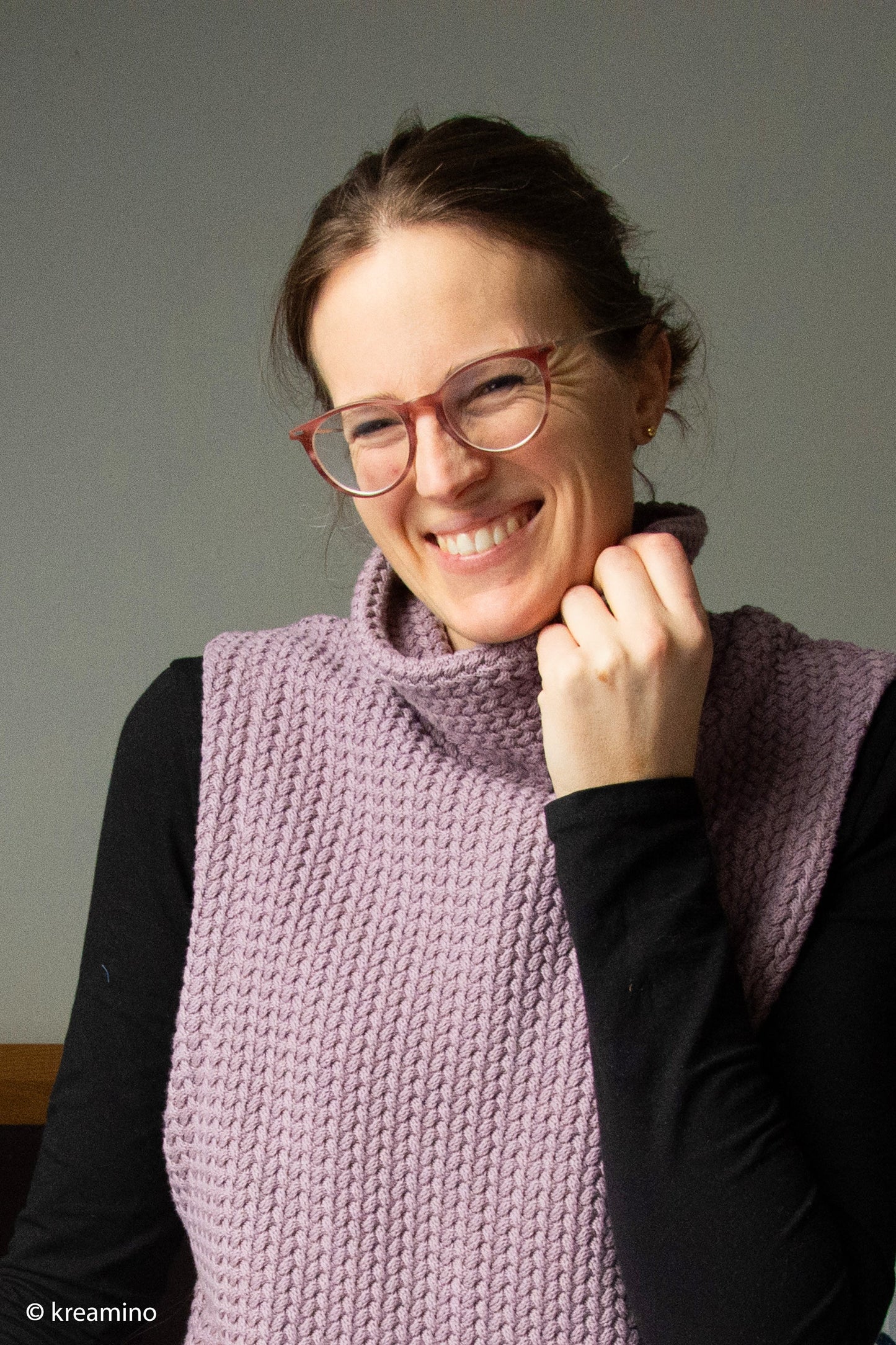 Attēls ar 100% kokvilnas adījums - rožu tonis 525 g/m² – pieejams Šarlotes audumi