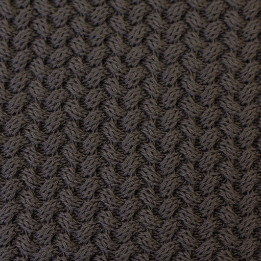 Attēls ar 100% kokvilnas adījums - tumši pelēks 525 g/m² – pieejams Šarlotes audumi