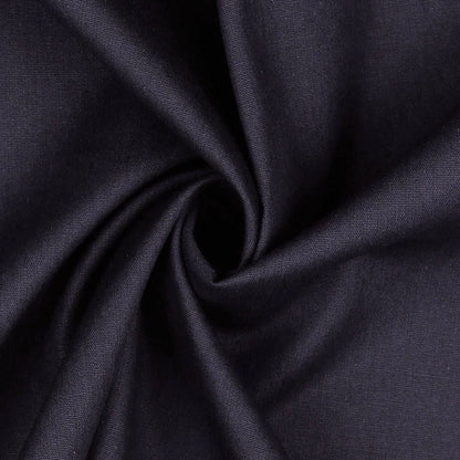 100% Kokvilnas audums - asfalts zililillā 125 g/m²