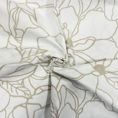alt
100% puuvillane kangas - beež lillemuster valgel taustal 130 g/m²