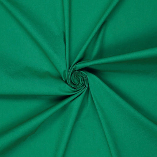Attēls ar 100% Kokvilnas audums - briljanta zaļš 125 g/m² – pieejams Šarlotes audumi
