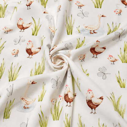 Image avec tissu 100 % coton - poussins 125 g/m² – disponible chez Šarlotes audumi