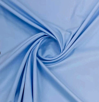 100% Kokvilnas audums - debesu zils 220cm 146 g/m²