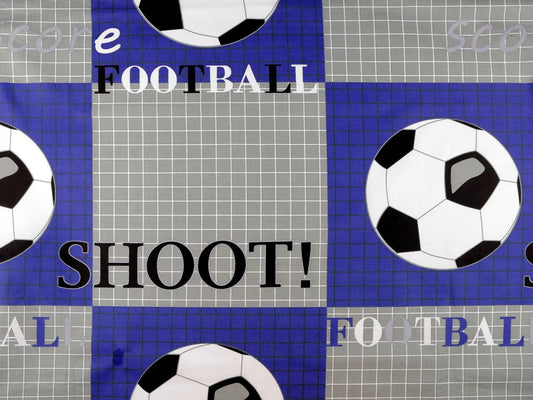 100% Kokvilnas audums - futbols 125 g/m²