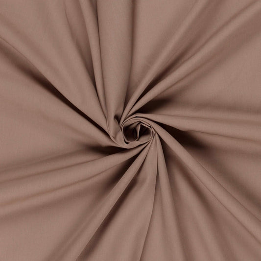 100% Kokvilnas audums - kapučino 125 g/m²