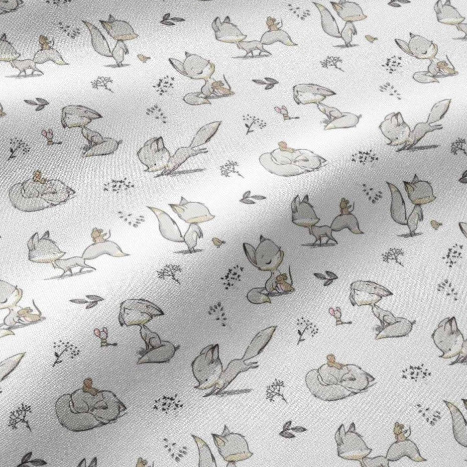 Image avec tissu 100 % coton - renard 125 g/m² – disponible chez Šarlotes audumi
