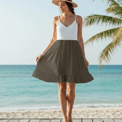 Pilt 100% puuvillane pestud kangas | Washed - suitsuroheline 85 g/m² – saadaval Šarlotes audumid