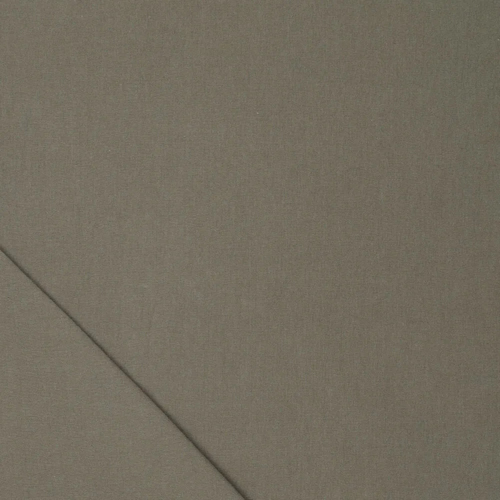 Attēls ar 100% kokvilnas audums mazgāts| Washed - dūmakaini zaļš 85 g/m² – pieejams Šarlotes audumi