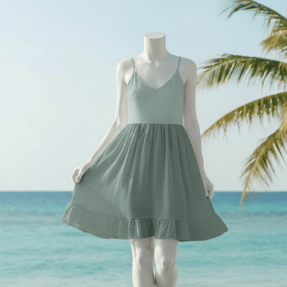 Image en tissu 100 % coton lavé| Washed - bleu fumé 85 g/m² – disponible chez Šarlotes audumi