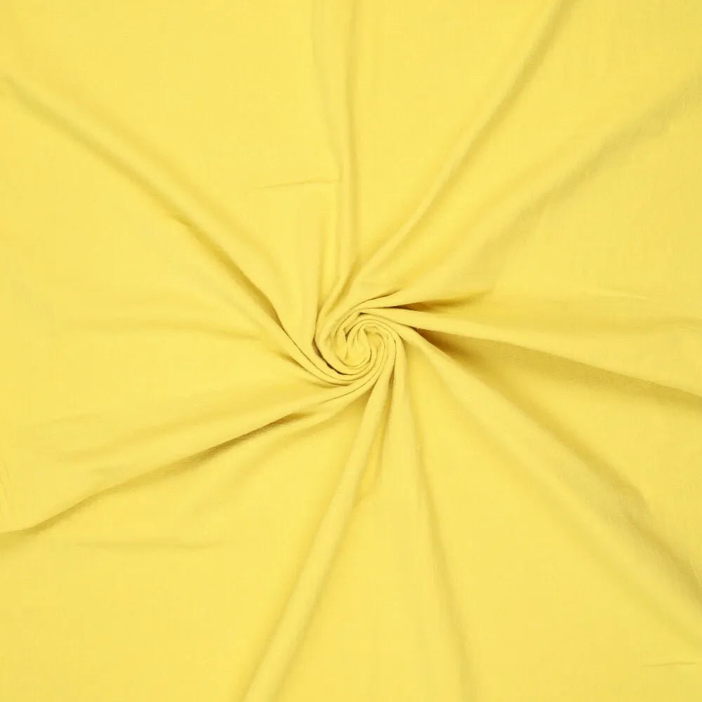 Attēls ar 100% kokvilnas audums mazgāts| Washed - dzeltens 85 g/m² – pieejams Šarlotes audumi