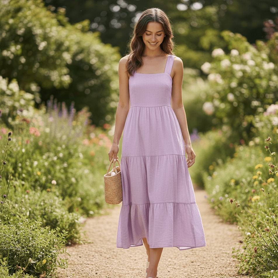 Attēls ar 100% kokvilnas audums mazgāts| Washed - lillā 85 g/m² – pieejams Šarlotes audumi