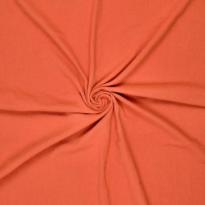 Image of 100% cotton washed fabric | Washed - orange 85 g/m² – available at Šarlotes audumi