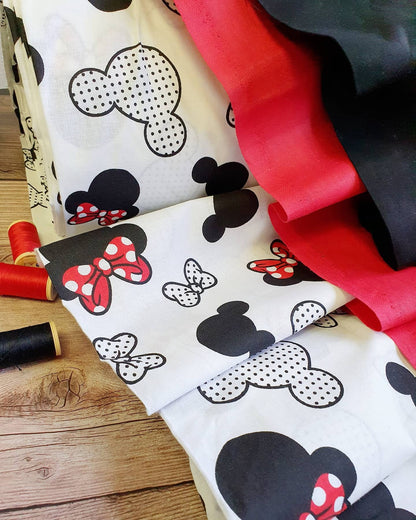 Pilt 100% puuvillakangast Minnie – saadaval veebis Šarlotes audumi