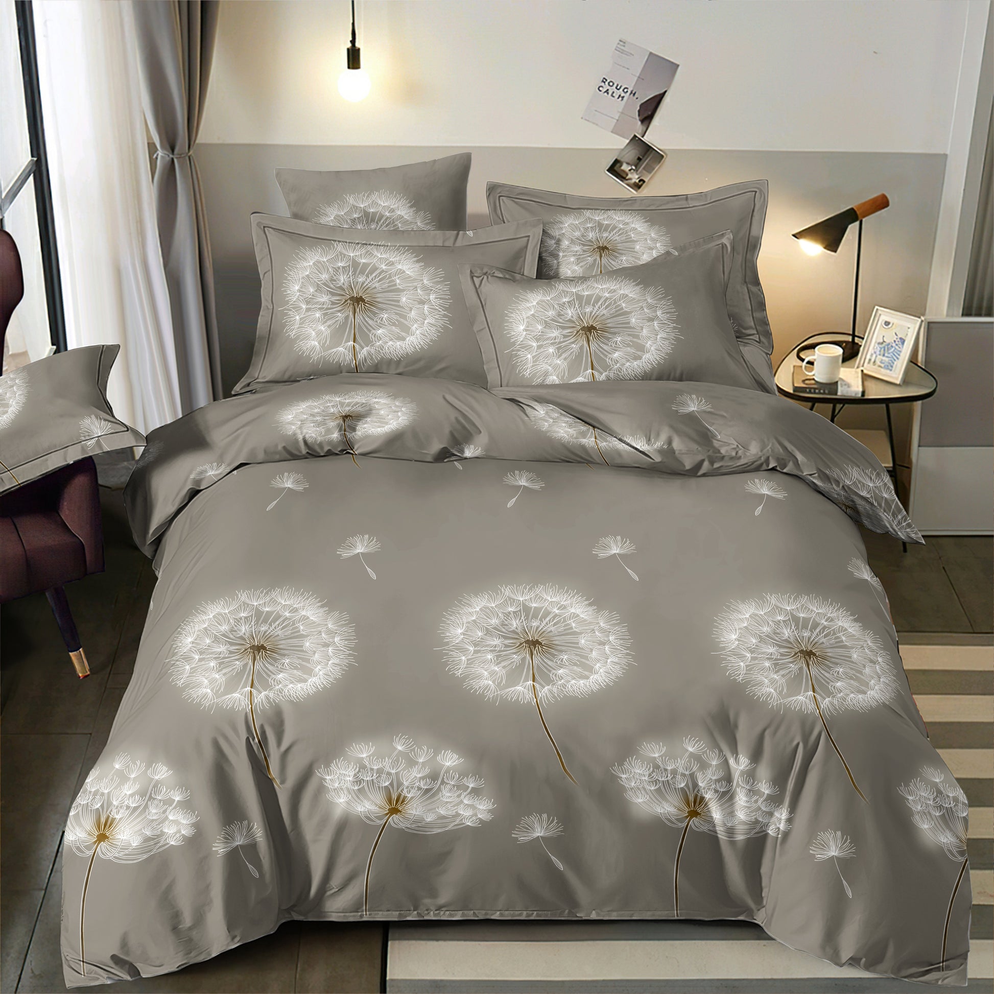 Pilt 100% puuvillane kangas - võililleudemed 220cm 146 g/m² – saadaval Šarlotes audumi
