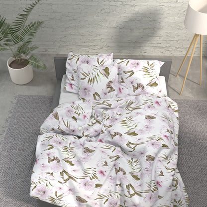 100% Cotton fabric - fragrant lilies 220cm 146 g/m²