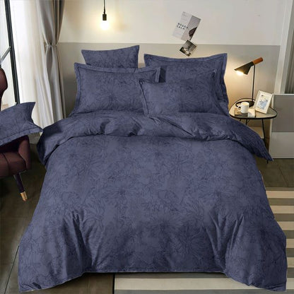 Image with 100% cotton fabric - flowers on dark blue 220 cm 146 g/m² – available at Charlotte’s fabrics