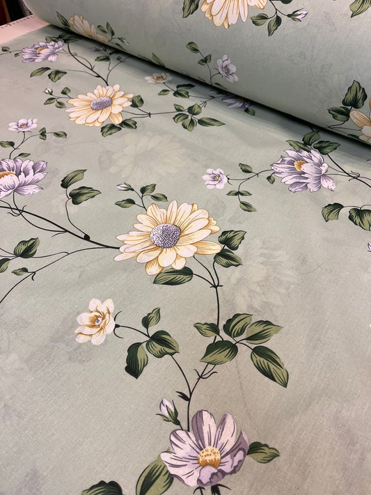 alt
Pilt 100% puuvillasest kangast – lilleline niit S targa roheline 220 cm 130 g/m² – saadaval Šarlotes audumid